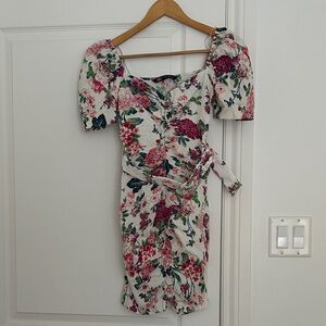 Zara Multicolor Floral Mini Dress